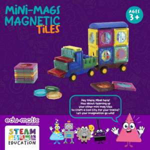 43 Magnetic Tiles with Windows and Car Parts - Image 7