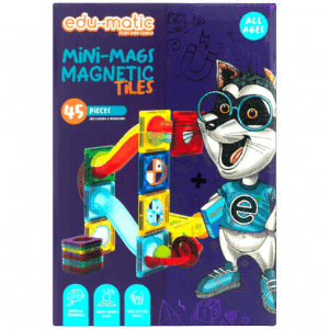 45 Magnetic Tiles and Marble Run Parts - Image 2