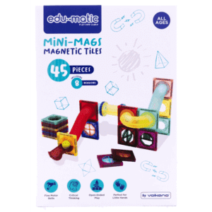 45 Magnetic Tiles and Marble Run Parts - Image 3