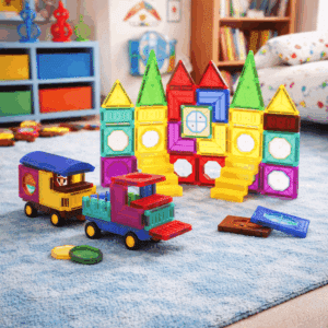 73 Magnetic Tiles, Windows, Stickers and Snowmen - Image 16