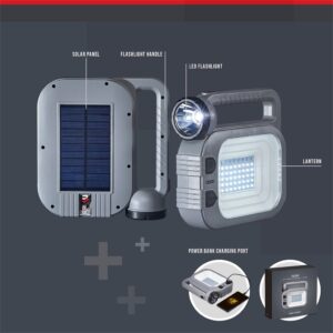 Swiss Cougar Hanoi Solar Lantern & Power Bank - 2,400mAh - Image 8