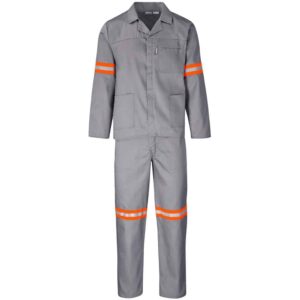 Trade Polycotton Conti - Suit Reflective Arms, Legs & Back - Orange Tape - Image 8