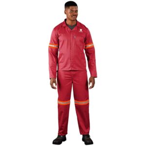 Trade Polycotton Conti - Suit Reflective Arms, Legs & Back - Orange Tape - Image 5