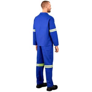 Technician 100% Cotton Conti Suit - Reflective Arms & Legs - Yellow Tape - Image 9