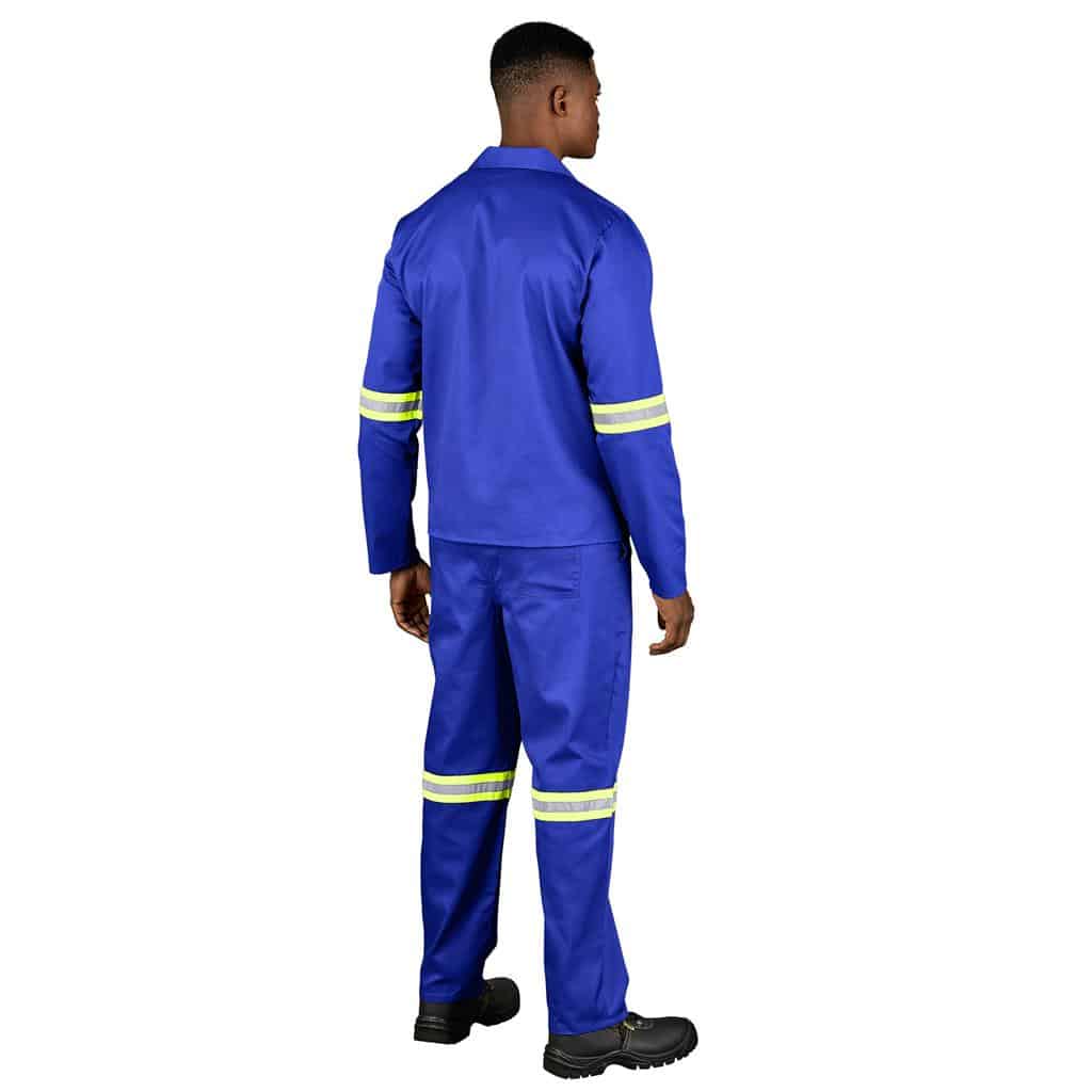 Trade Polycotton Conti Suit - Reflective Arms & Legs - Yellow Taped - Image 2