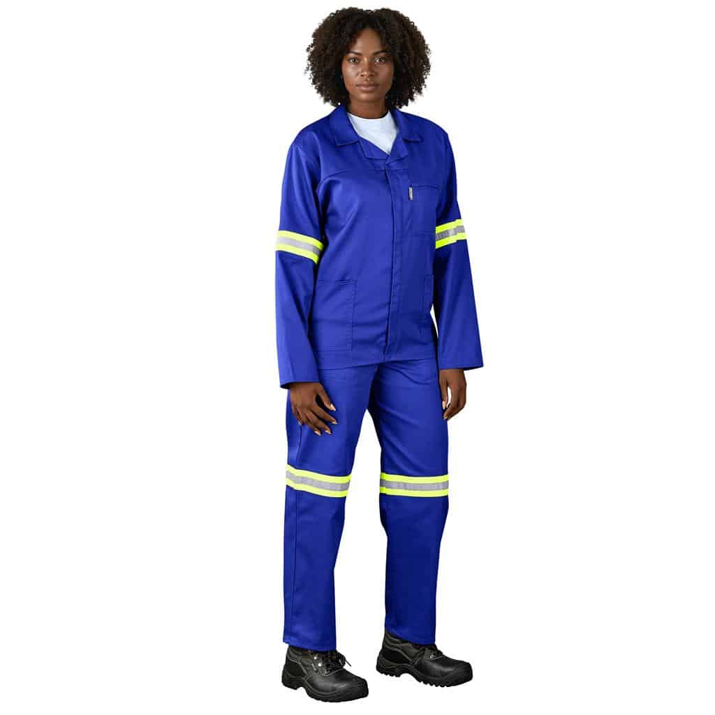 Trade Polycotton Conti Suit - Reflective Arms & Legs - Yellow Taped - Image 5