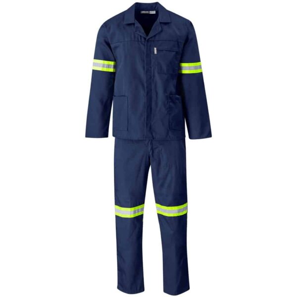 Trade Polycotton Conti Suit – Reflective Arms & Legs – Yellow Taped — Trade Polycotton Conti Suit – Reflective Arms & Legs – Yellow Taped