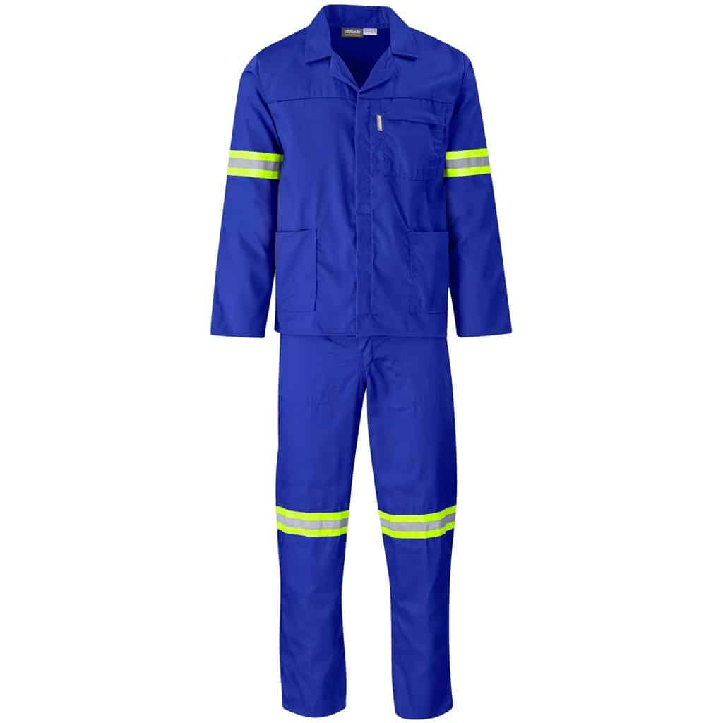 Trade Polycotton Conti Suit - Reflective Arms & Legs - Yellow Taped - Image 6