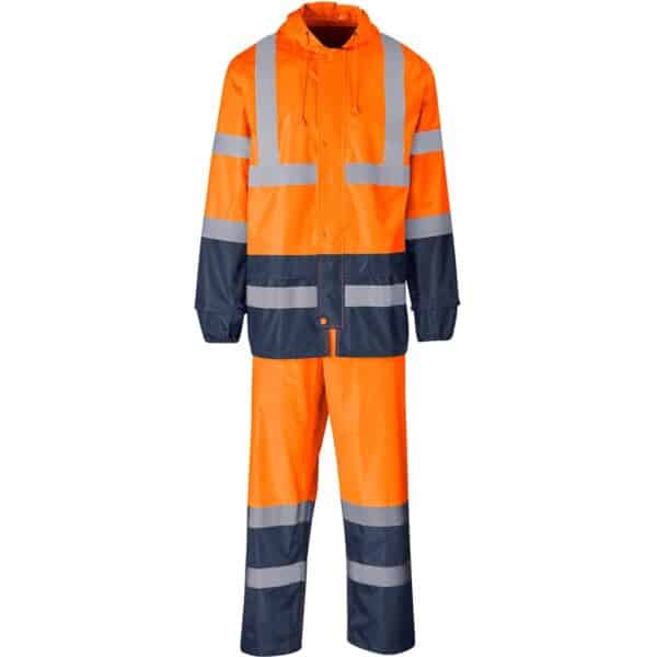 Torrent Two-Tone Hi-Viz Ref Polyester/PVC Rainsuit – Orange — Torrent Two-Tone Hi-Viz Ref Polyester/PVC Rainsuit – Orange