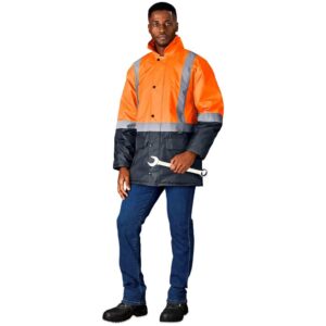 Hazard Padded Two-Tone Hi-Viz Reflective Jacket - Image 17