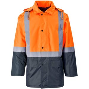 Hazard Padded Two-Tone Hi-Viz Reflective Jacket - Image 21