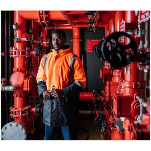 Hazard Padded Two-Tone Hi-Viz Reflective Jacket - Image 13