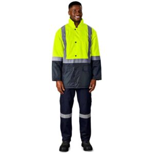 Hazard Padded Two-Tone Hi-Viz Reflective Jacket - Image 11