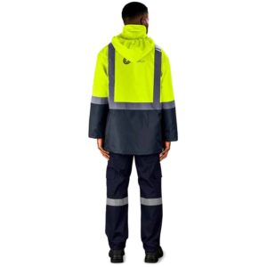 Hazard Padded Two-Tone Hi-Viz Reflective Jacket - Image 4