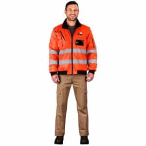 Techno Padded Hi-Viz Reflective Bunny Jacket - Image 3