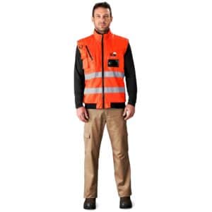 Techno Padded Hi-Viz Reflective Bunny Jacket - Image 2