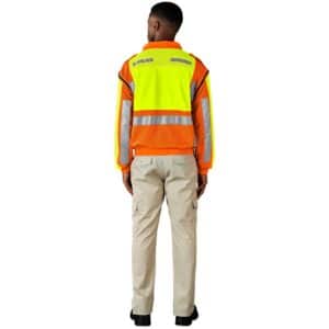 Metro Two-Tone Hi-Viz Reflective Zip-Off Jacket - Image 10