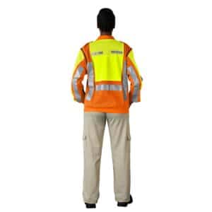 Metro Two-Tone Hi-Viz Reflective Zip-Off Jacket - Image 9