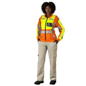 Metro Two-Tone Hi-Viz Reflective Zip-Off Jacket - Image 3