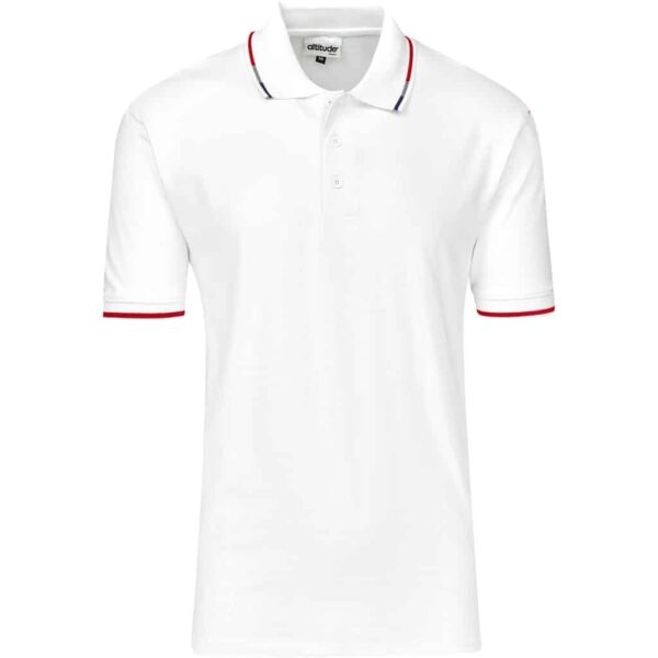 Mens Ash Golf Shirt – White — Mens Ash Golf Shirt – White