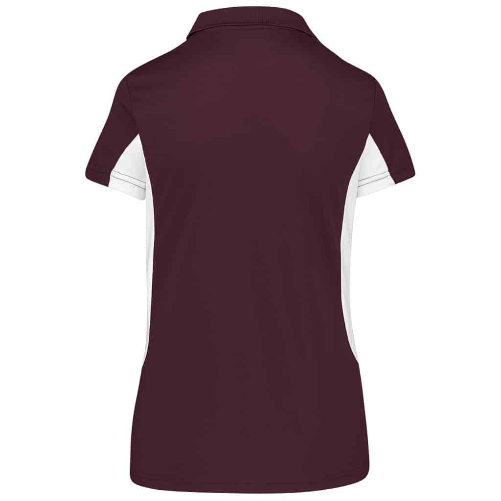Ladies Championship Golf Shirt - Maroon - Image 3