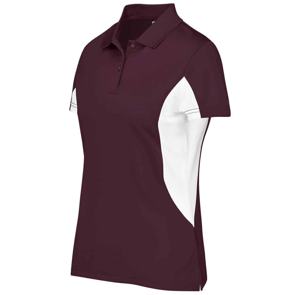 Ladies Championship Golf Shirt - Maroon - Image 2