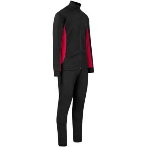 Unisex Championship Tracksuit - Black Red - Image 3