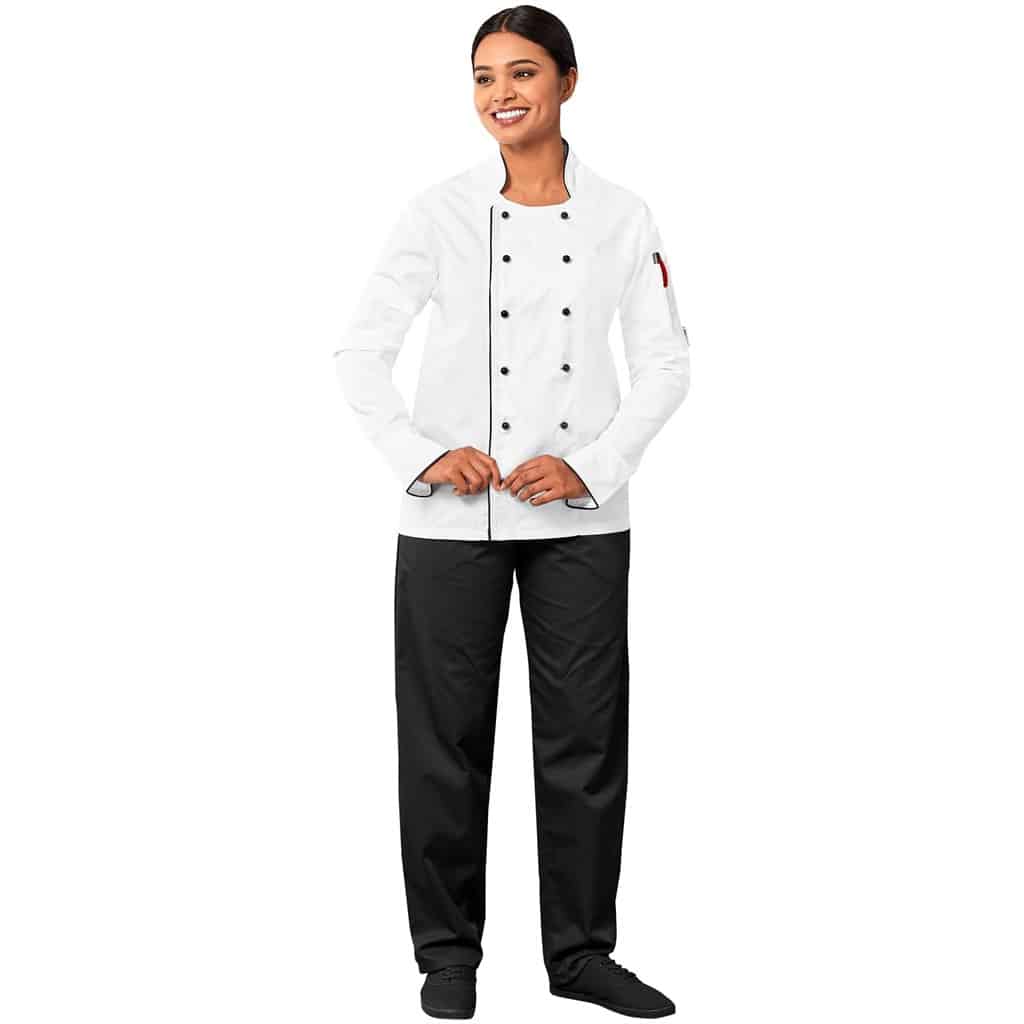 Unisex Long Sleeve Dijon Chef Jacket - Image 6