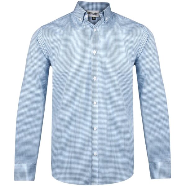 Mens Long Sleeve Edinburgh Shirt – Blue — Mens Long Sleeve Edinburgh Shirt – Blue