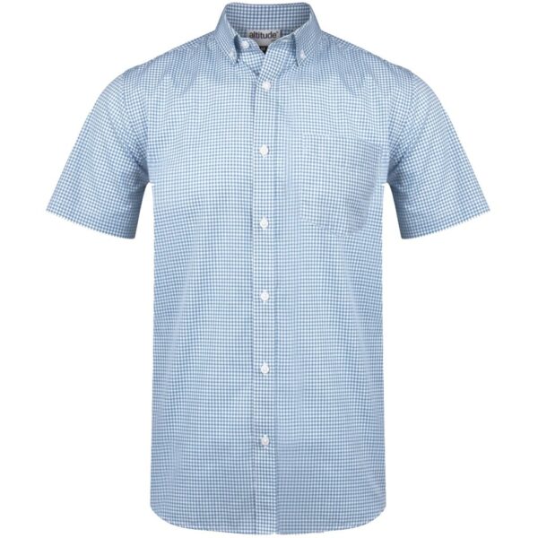 Mens Short Sleeve Edinburgh Shirt – Blue — Mens Short Sleeve Edinburgh Shirt – Blue