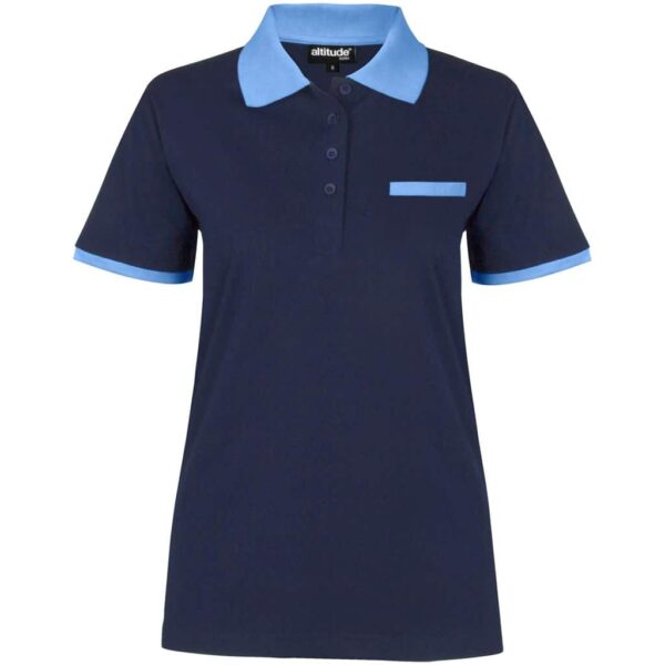 Ladies Caliber Golf Shirt – Navy — Ladies Caliber Golf Shirt – Navy