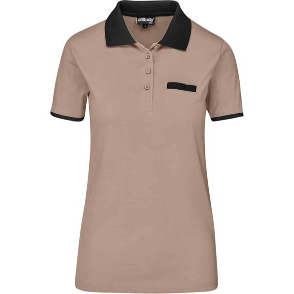 Ladies Caliber Golf Shirt – Stone — Ladies Caliber Golf Shirt – Stone