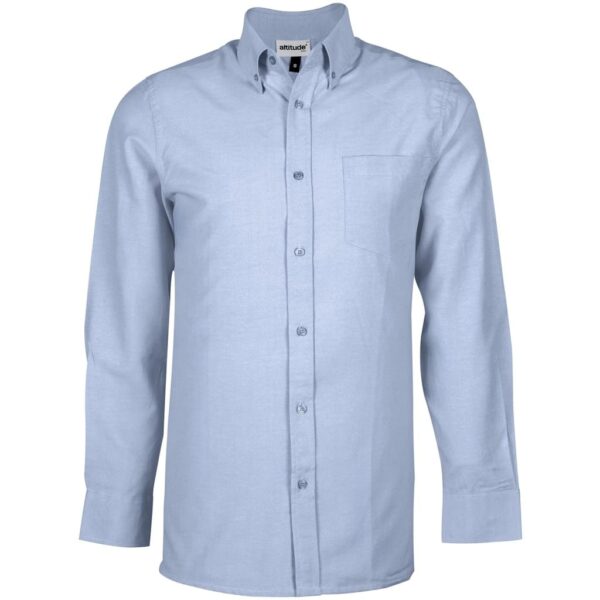 Mens Long Sleeve Oxford Shirt – Light Blue — Mens Long Sleeve Oxford Shirt – Light Blue