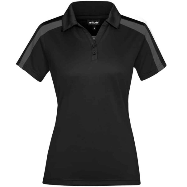 Ladies Nautilus Golf Shirt – Black — Ladies Nautilus Golf Shirt – Black