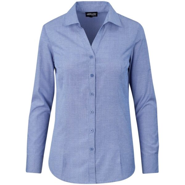 Ladies Long Sleeve Northampton Shirt – Royal Blue — Ladies Long Sleeve Northampton Shirt – Royal Blue
