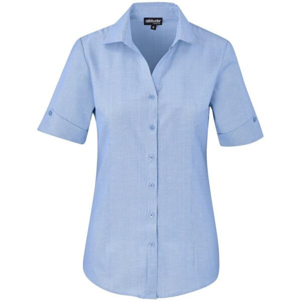 Ladies Short Sleeve Northampton Shirt – Sky Blue — Ladies Short Sleeve Northampton Shirt – Sky Blue