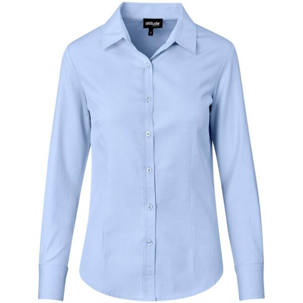 Ladies Long Sleeve Nottingham Shirt – Sky Blue — Ladies Long Sleeve Nottingham Shirt – Sky Blue