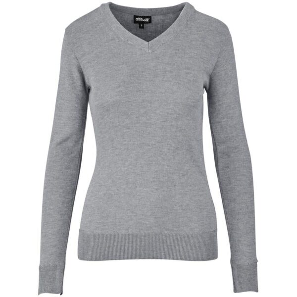Ladies Long Sleeve Peru V-Neck Jersey – Grey — Ladies Long Sleeve Peru V-Neck Jersey – Grey