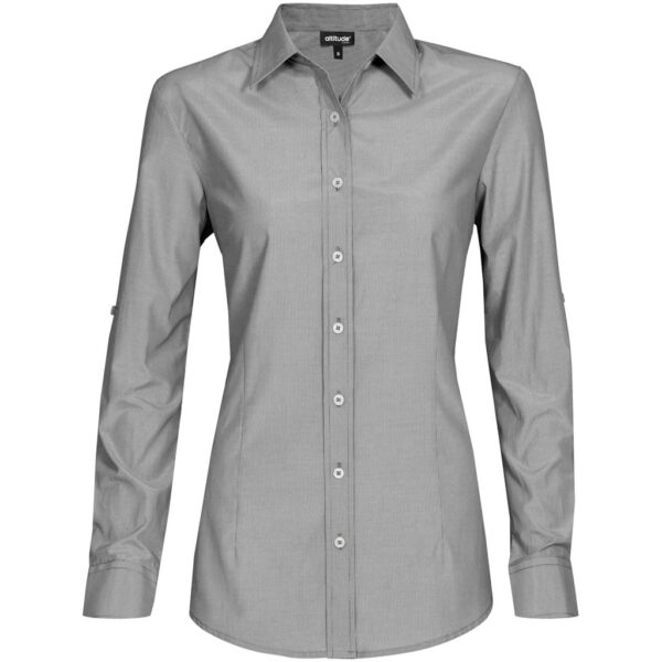 Ladies Long Sleeve Portsmouth Shirt – Black — Ladies Long Sleeve Portsmouth Shirt – Black