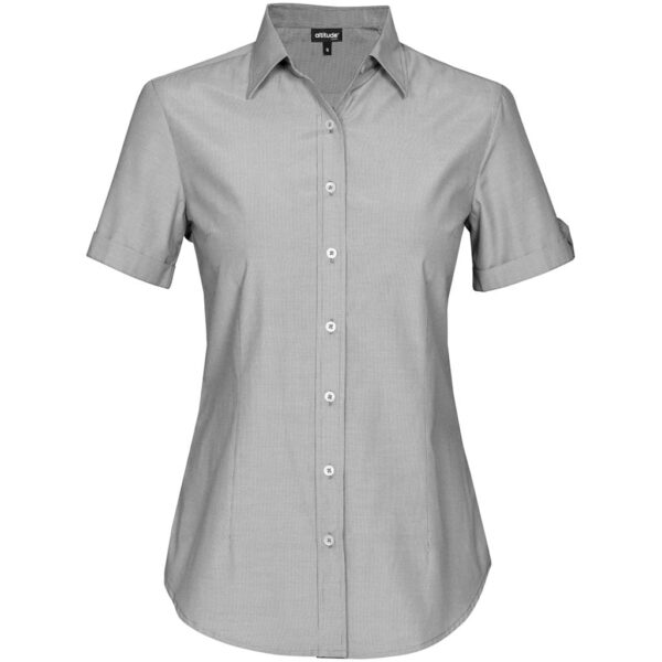 Ladies Short Sleeve Portsmouth Shirt – Black — Ladies Short Sleeve Portsmouth Shirt – Black