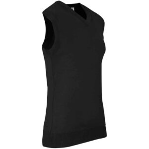 Alternative view of Mens Sleeveless Peru V-Neck Jersey - Black