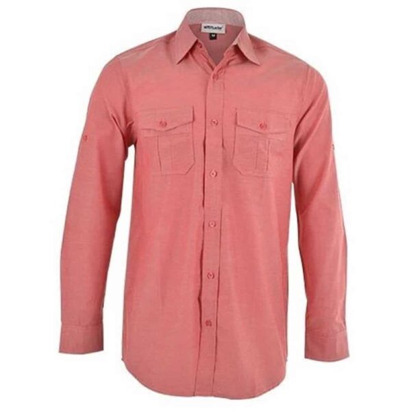 Mens Long Sleeve Ruben Shirt – Red — Mens Long Sleeve Ruben Shirt – Red