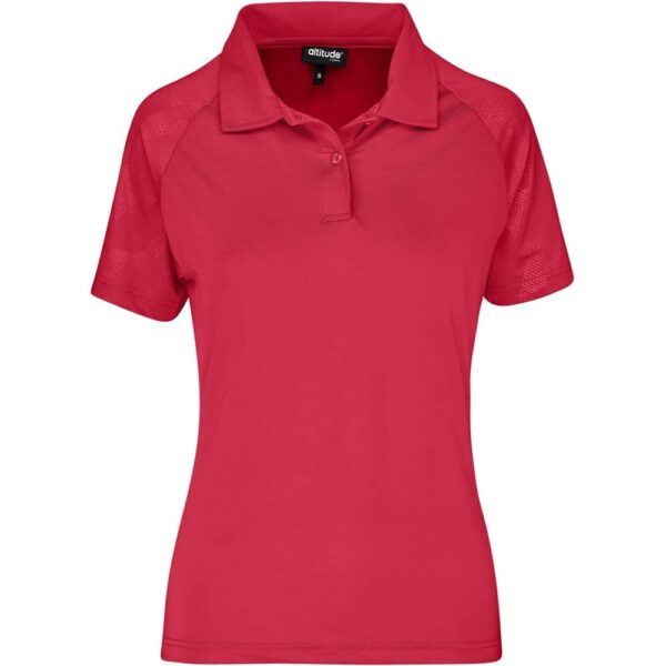 Ladies Santorini Golf Shirt – Red — Ladies Santorini Golf Shirt – Red