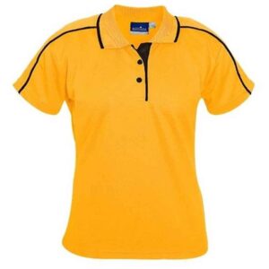 Ladies Vegas Golf Shirt - Yellow
