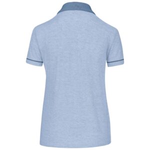 Alternative view of Ladies Verge Golf Shirt - Light Blue