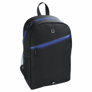 Backpack With Contrast Colour Diagonal Zip