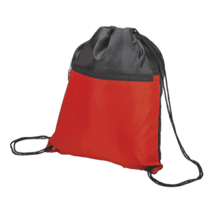 Alternative view of Drawstring Sport Bag with Zip Pocket 210D