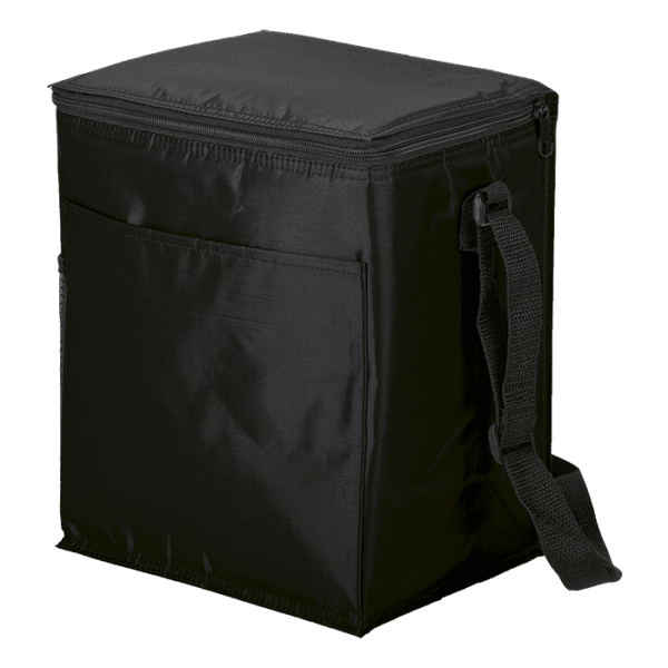 12 Can Cooler with 2 Exterior Pockets 70D PEVA Lining — 12 Can Cooler with 2 Exterior Pockets 70D PEVA Lining