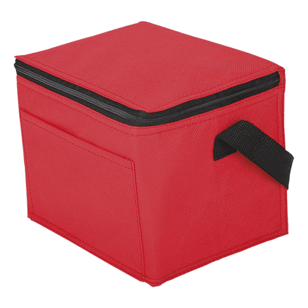 6 Can Cooler with Foil Liner and Pocket Non-Woven Foil Linin — 6 Can Cooler with Foil Liner and Pocket Non-Woven Foil Linin