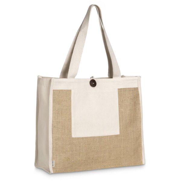 Okiyo Hikari Jute & Cotton Tote — Okiyo Hikari Jute & Cotton Tote